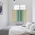 thumbnail image 3 of Sage Green Yellow Ombre Kitchen Curtains Window Panels, Farmhouse Modern Gradient Art Insulated Window Treatment Curtain, Grommet Curtains for Bedroom/Living Room/Bathroom, 2 Piece 52"Wx72"L, 3 of 8