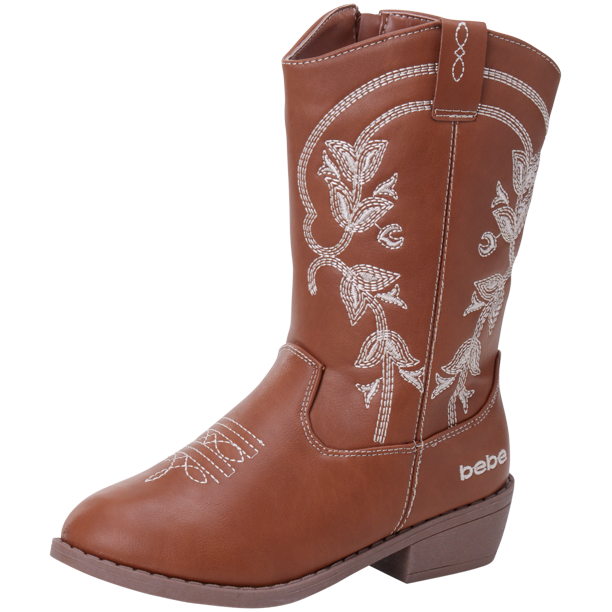 Bebe Girls’ Cowgirl Boots Classic Western Cowgirl Boots (Toddler/Girl