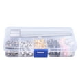 Grommets 4.5mm Plated Copper Metal Grommet Kit with Storage Box for