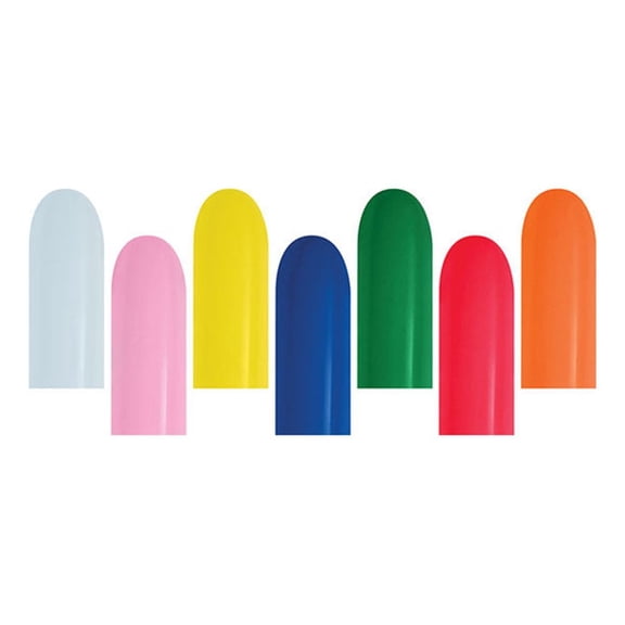 160B Sempertex Fashion Assortment Latex Entertainer Balloons (100 Pack) - Party Supplies Decorations