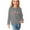 Gray, variant on breaise Girls Long Sleeve T Shirts Kids Crewneck Print Shirt Fall Winter Basic Graphic Tees