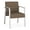 Castillo Quarry, variant on Waterfall Reception Waiting Room Guest Chair / Silver Steel / Light Gray