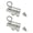 Silver, variant on Geemin 2Pcs Aluminum Alloy Spring Door Bolt Latches Window Gate Security Pull Rings