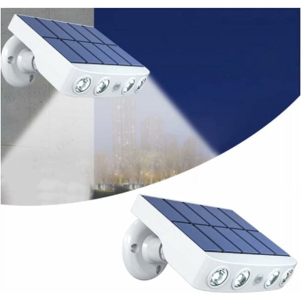 Apliques solares LED para pared para exteriores, material duradero para iluminación de bajo consumo, resistente al agua IP65, luz solar de instalación flexible para pasillos exteriores y puertas de