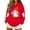 Red2, variant on Cmtiyu Halloween Hoodies for Women, Baggy Ghosts Printing Long Sleeve Drawstring Pullover Sweatshirts, Casual Party Hoodies With Pocket, S-2XL