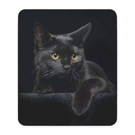 CafePress - Black Cat Mousepad - Non-slip Rubber Mousepad, Gaming Mouse Pad