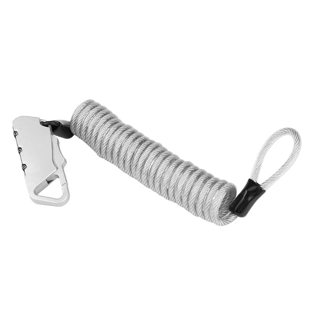 Tebru Helmet Lock, Helmetlok, Universal Motorcycle Helmet Lock & Cable