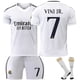 thumbnail image 1 of 2425 Camiseta del Real Madrid, traje de uniforme de fútbol local, traje de entrenamiento No. 7 Ronaldo, niños y adultos, camiseta transfronteriza de 9 Mbappé7º vinicius+calcetines, 1 of 1