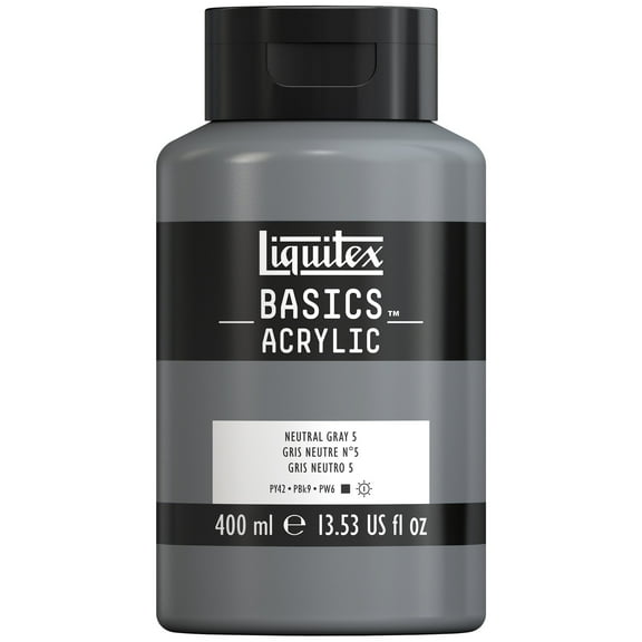 Liquitex BASICS, 400ml, Neutral Gray Value 5