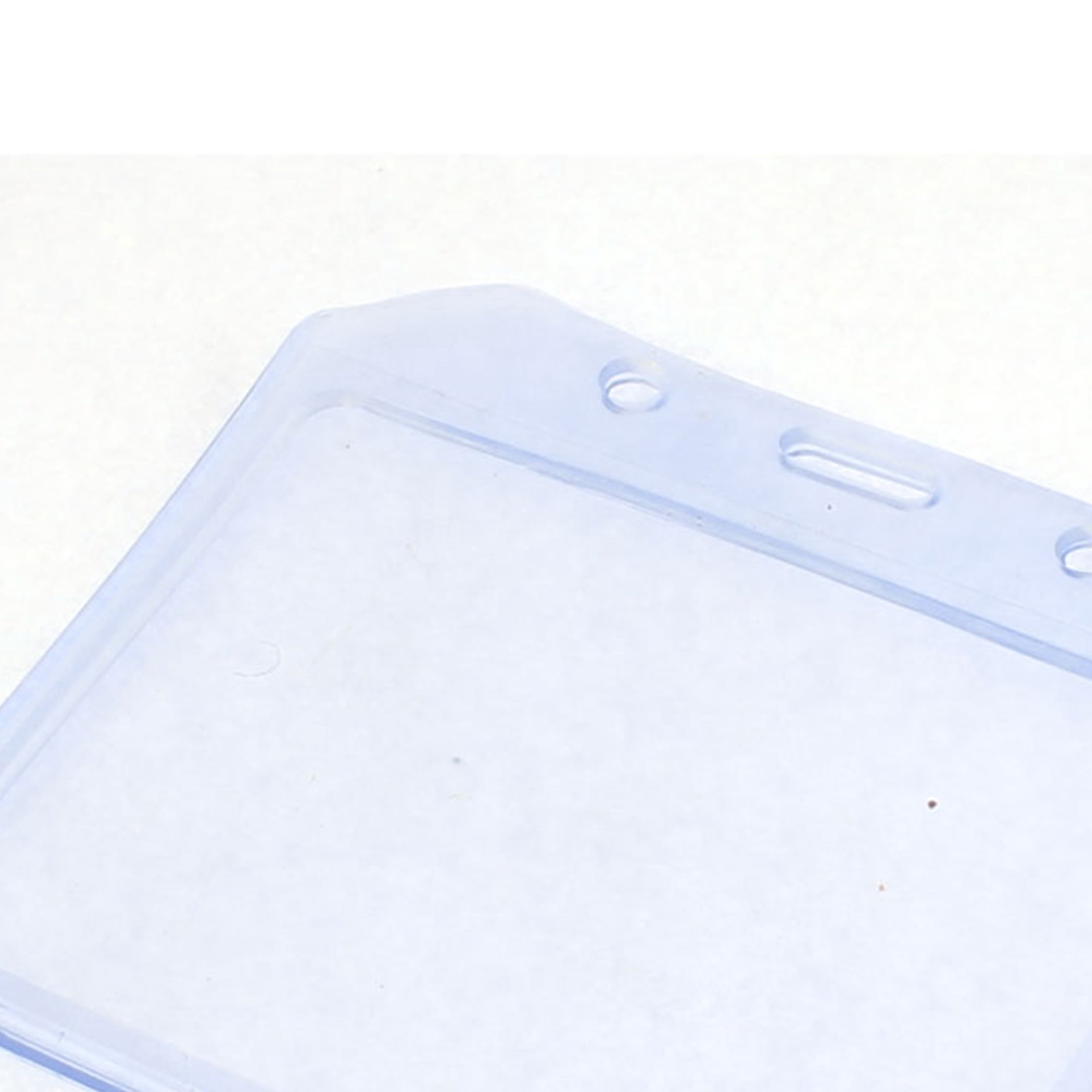 Unique Bargains Horizontal Transparent Plastic ID Card Name Badges Holder Pocket