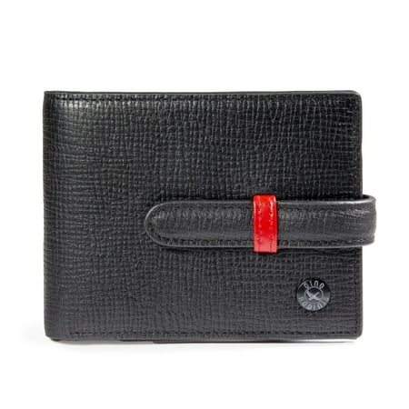 Billetera Eros 586 Negro Rojo Gino Rodinis