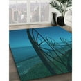 thumbnail image 2 of Ahgly Company Indoor Rectangle Patterned Deep-Sea Blue Area Rugs, 2' x 4', 2 of 6