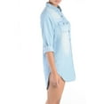 thumbnail image 2 of American Bazi Women's Short Denim Shirt Dress RSD337 - LTB - XL, 2 of 4