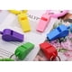 thumbnail image 3 of 6 piezas de silbato deportivo con pulseras, silbato de plástico transparente fuerte con bobina estirable, el entrenador usa un llavero de muñeca para juzgar el fútbol escolar, la fiesta de cumple, 3 of 5