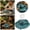 Blue, variant on Automatic Reptile Water Dispenser and Feed Bowl Lake Blue Turtle and Water Dish with Built In Reservoir for Terrarium Use