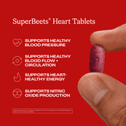 Humann SuperBeets Heart Tablets Smooth Coat 500mg, 60 Count