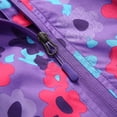 thumbnail image 5 of Sopiago Girls Rain Jacket Lightweight Waterproof Hooded Cotton Lined Raincoat for Boys Girls Windbreaker Jacket (Purple,3-4 Years), 5 of 7