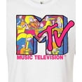 thumbnail image 3 of MTV - Illustrated Rock'N'Roll Logo - Juniors Cropped Tee, 3 of 5