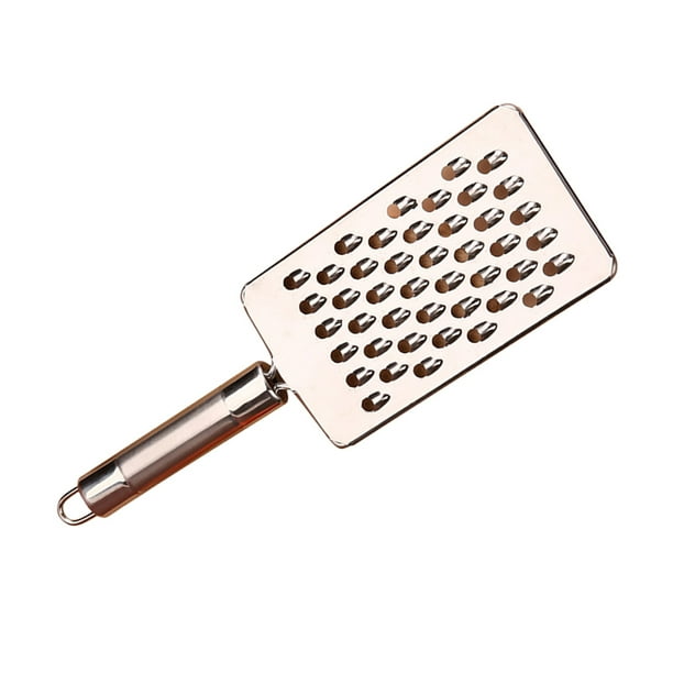 Rallador multifuncional de cocina de acero inoxidable para rábanos y patatas (plateado)