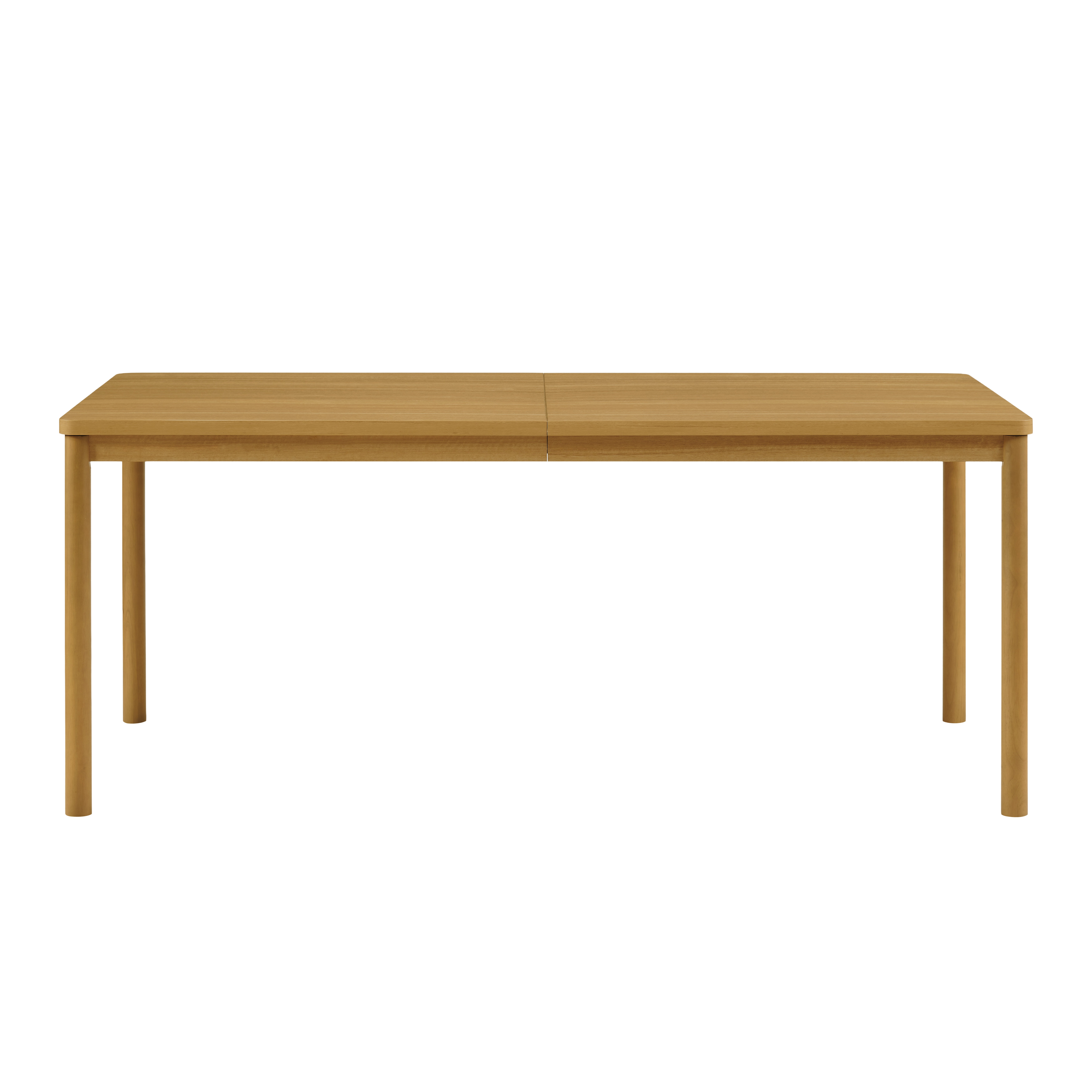 Mainstays Dowel Dining Table, Natural Teak Finish
