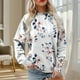 thumbnail image 1 of Heisall Womens Hoodies Spring Autumn Non-positional Print Fashion Casual Loose Ribbed Design Crewneck 2025 New Arrival Tops, 1 of 5
