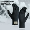 thumbnail image 2 of Twinkseal Winter Touchscreen Gloves Knitted Touchscreen Gloves Warm Wind-resistant Winter Gloves for Cycling Camping Full Fingered Elastic Versatile Unisex, 2 of 7