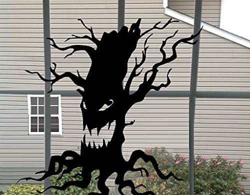 HALLOWEEN DECOR ~ SCARY TREE ~ HALLOWEEN: WALL OR WINDOW DECAL, 13' X 13'  THESE ARE NOT WINDOW CLINGS