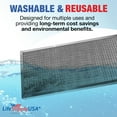 thumbnail image 4 of LifeSupplyUSA 14x25x1 Electrostatic Air Filter, MERV 8, Washable, Reusable Furnace AC/HVAC Filter, Energy Saving, Easy to Clean, Long-Lasting, 4 of 5