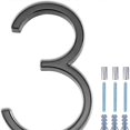 thumbnail image 4 of 12.5 cm/6 inch High Floating House Numbers - Black Door Numbers - Large Door Number - House Signs (7), 4 of 5