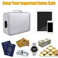thumbnail image 6 of WSBArt Fireproof Document Bag with Lock, Large Capacity Waterproof File Storage Case, Safe Box Document Organizer Bag for Travel Business Home Use, 6 of 7