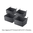 thumbnail image 3 of Toystoory Caja de almacenamiento de forma cuadrada, joyero de escritorio, accesorios grises para el hogar, organizador pequeño, cesta apilable, Suministros de limpieza para el hogar, 3 of 6