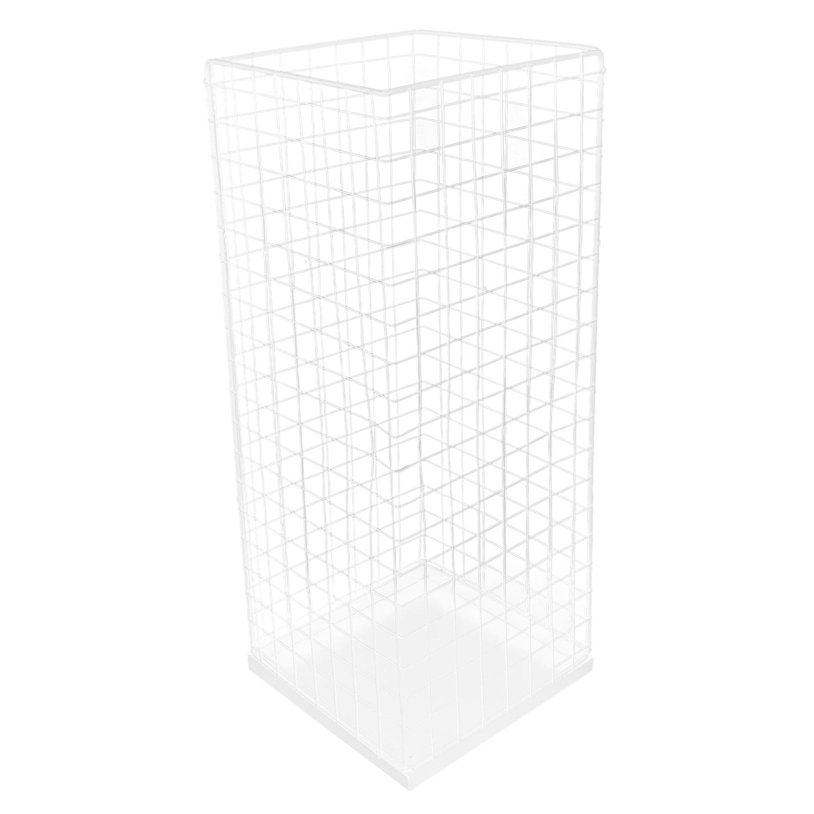 BESTYASH Metal Umbrella Holder Storage Rack, White, Simple Design, Multi-Umbrella Organizer Stand, 1 Piece