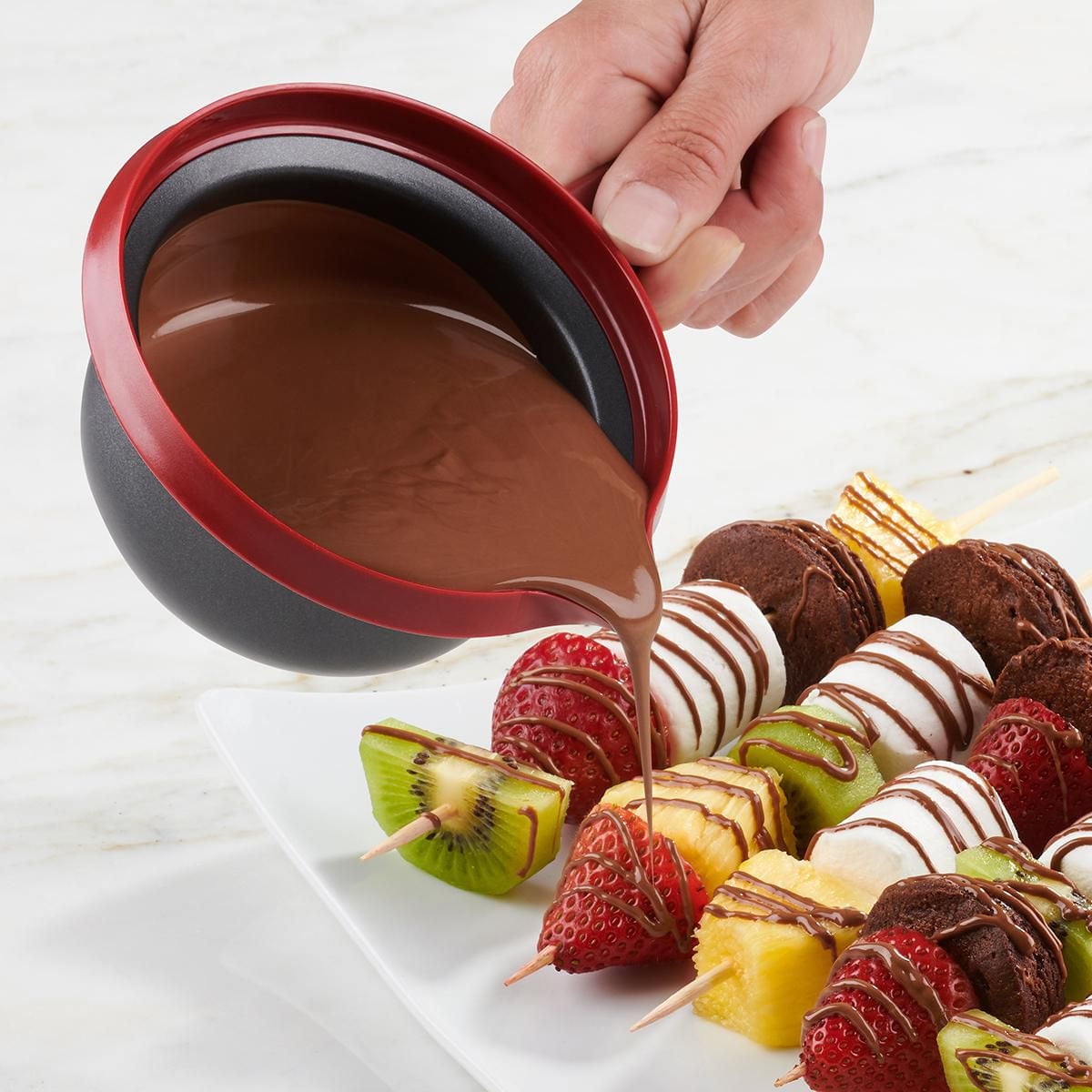 Trudeau Maison ELECTRIC CHOCOLATE FONDU SET - 7 PIECES
