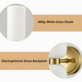 thumbnail image 2 of Moose 2-Light Modern Wall Sconces with Opaque Glass Shades, Set of 2, 2 of 7