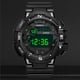thumbnail image 3 of Reloj deportivo para hombre, relojes de moda para hombre, reloj de cuarzo de goma deportivo militar con fecha digital LED y alarma., 3 of 5