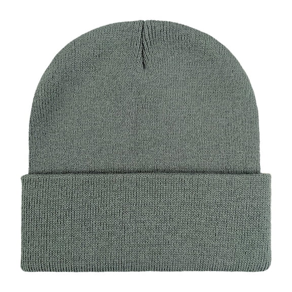 Knitted Skull Caps for Women, Roll Up Winter Warm Knit Beanie Hat, Soft Lightweight Beanie Cap for Autumn Winter 2026, Foldable Toboggan Ski Skull Cap for Cold Weather, Grey