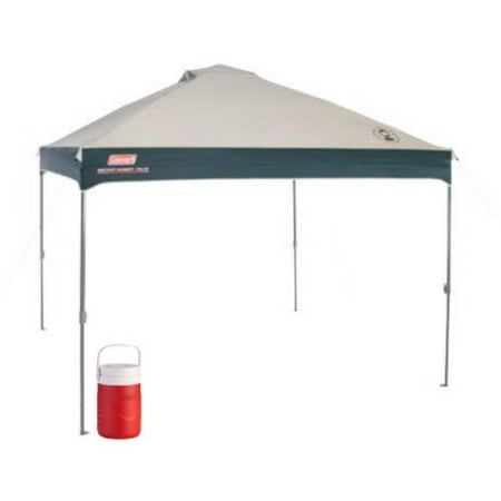 Coleman 10 x 10 Instant Canopy/Gazebo with 1 Gallon Jug Value Bundle
