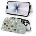thumbnail image 6 of Wallet Case For Apple iPhone Air / 17 Pro / 17 Pro Max Series with Card Holder, PU Leather Kickstand Card Slots Screen Protector Included For iPhone 17 Series, Cute Cat Doodle, 6 of 8