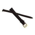 thumbnail image 3 of 12mm Ladies Brown Genuine Lizard Stitched Watch Strap, 3 of 5