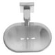 thumbnail image 3 of Wall Mounted Soap Dish Holder 304 Stainless Steel Bathroom Use Silver 15 x 9.8 x 8 cm Anti-rust 1Pack, 3 of 5