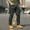 Dark Camouflage, variant on CVLIFE Mens Pants Mid Waisted Trousers Elastic Waist Bottoms Casual Drawstring Cargo Pant Workout Brown XL