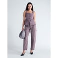 thumbnail image 2 of Scoop Women's and Women's Plus Denim Corset Top, Sizes XS-4X, 2 of 5