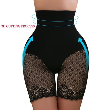 

URMAGIC Women Sexy Lace High Waist Slim Shaping Panty Butt Lifter Shape Thigh Underwear Pants
