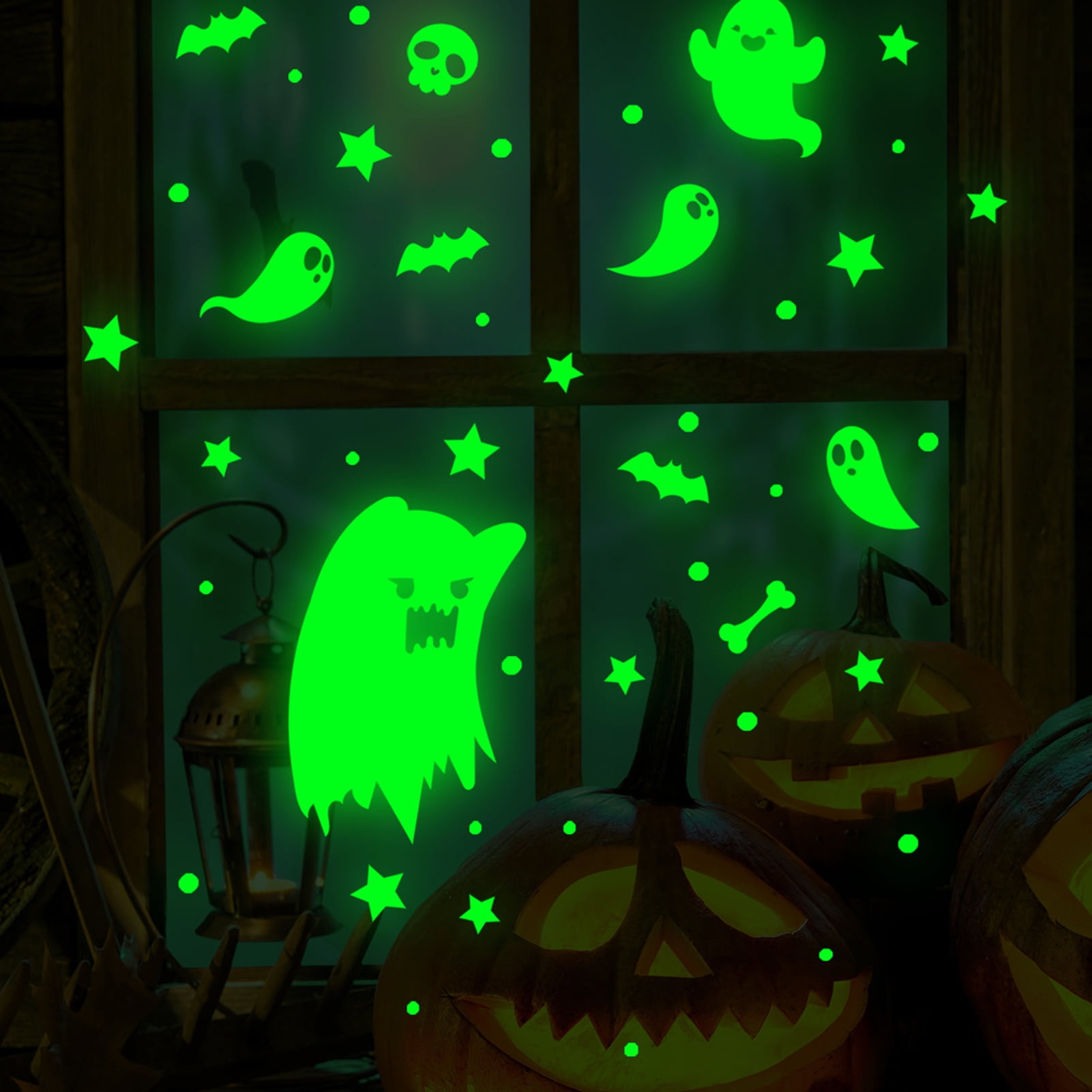 Travelwant Halloween Glow in The Dark Window Decals Luminous Stickers