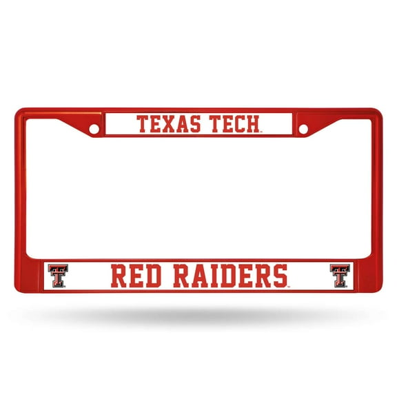 Texas Tech Red Raiders Team Color Metal Auto License Plate Frame