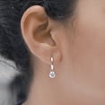 thumbnail image 6 of AFFY Dangle Earrings For Women | 1.00 Carat 5MM Round Shape Lab Grown Diamond Two Tone Huggie Hoop Earrings |10K Solid Yellow Gold Jewelry Gifts For Her, 6 of 7
