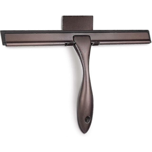 All-purpose Shower Squeegee For Shower Doors, Bathroom, Window And Car Glass - Black, Stainless Steel