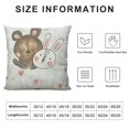thumbnail image 5 of Chinese Panda Rabbit Decorative Pillow Cases Soft Coral Fleece Square Pillow Covers Pillows Case for Decor Sofa Living Room Bedroom, 5 of 5