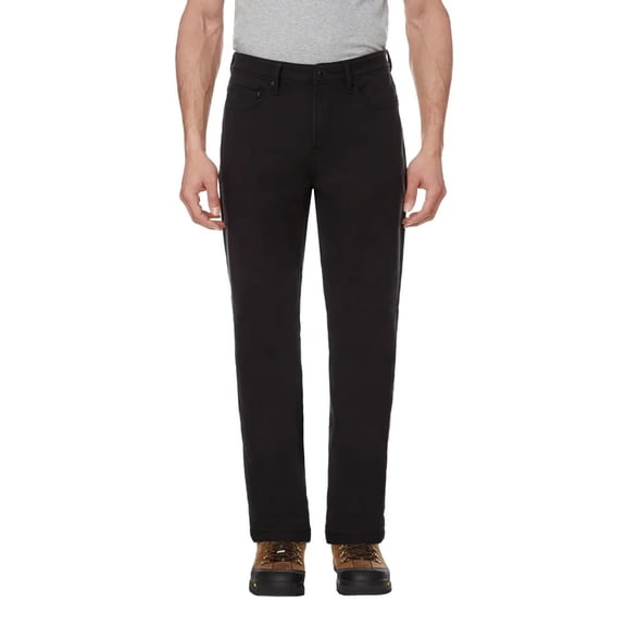 CAT Fleece Lined Canvas Pant, Black, 32x29