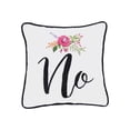 thumbnail image 2 of Yes/No Embroidered Small Petite Accent Throw Pillow, 2 of 6